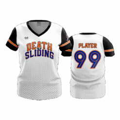 3691 WOMENS V NECK DEATH-BY-SLIDING-1