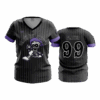 3691 WOMENS V NECK DEATH-BY-SLIDING-2