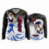 4866 WOMENS V NECK LONGSLEEVE ARASHI-2