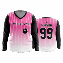 2573 WOMENS V NECK LONGSLEEVE CENTRAL-OHIO-TIGERS