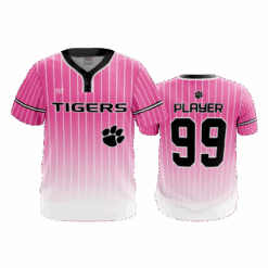 2573 MENS 2-BUTTON SCOOP NECK LYCRA MESH CENTRAL-OHIO-TIGERS