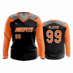 4876 WOMENS V NECK LONGSLEEVE MISFITS-1