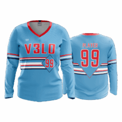 4882 WOMENS V NECK LONGSLEEVE V3LO-1