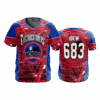 2535 MENS SPORT V NECK ELECTROCUTIONERS-1