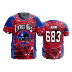 2535 MENS SPORT V NECK ELECTROCUTIONERS-1