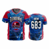2535 MENS SPORT V NECK ELECTROCUTIONERS-2