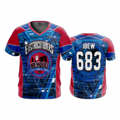 2535 MENS SPORT V NECK ELECTROCUTIONERS-2