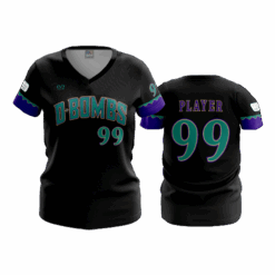 3879 WOMENS V NECK D-BOMBS-2