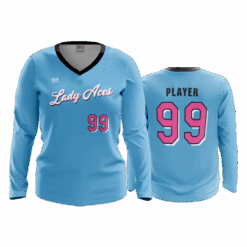 3150 WOMENS V NECK LONGSLEEVE LADY-ACES-1
