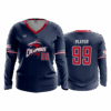 3874 WOMENS V NECK LONGSLEEVE COLUMBUS-SHARKS-1