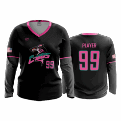 3874 WOMENS V NECK LONGSLEEVE COLUMBUS-SHARKS-3
