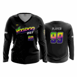 4885 WOMENS V NECK LONGSLEEVE VOODOO-207-1