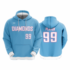 4106 UNISEX FLEECE HOODY DIAMONDS-1