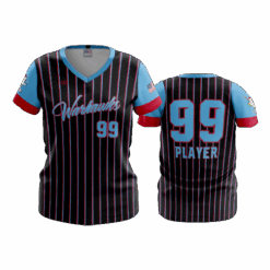 3983 WOMENS V NECK WARHAWKS-DOUBLE-PIN-1