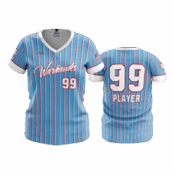3983 WOMENS V NECK WARHAWKS-DOUBLE-PIN-2
