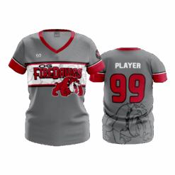 4888 WOMENS V NECK OG-FIREDAWGS-1
