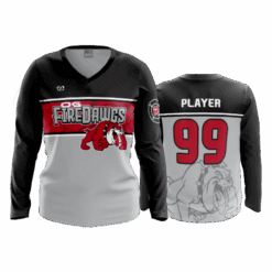 4888 WOMENS V NECK LONGSLEEVE OG-FIREDAWGS-2