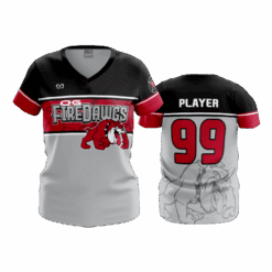 4888 WOMENS V NECK OG-FIREDAWGS-2