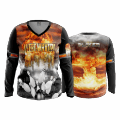 4891 WOMENS V NECK LONGSLEEVE I-LEFT-WHAT