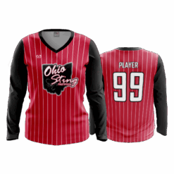 3296 WOMENS V NECK LONGSLEEVE OHIO-STING-2