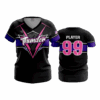 3809 WOMENS V NECK THUNDER-FP-1