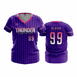 3809 WOMENS V NECK THUNDER-FP-2