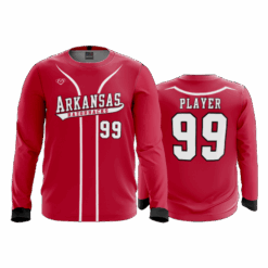 4911 MENS SPORT CREW NECK LONGSLEEVE RAZORBACKS-1