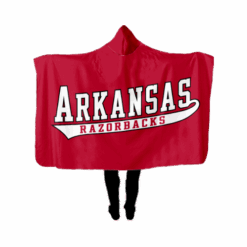4911 UNISEX FAN WRAP HOODY RAZORBACKS-1