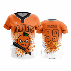 4915 WOMENS NO BUTTON SCOOP NECK ORANGES