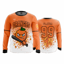 4915 MENS SPORT CREW NECK LONGSLEEVE ORANGES