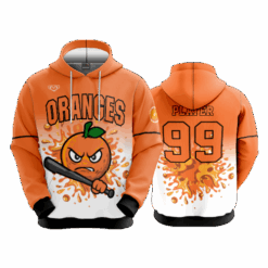 4915 UNISEX FLEECE HOODY ORANGES