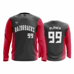 4911 MENS SPORT CREW NECK LONGSLEEVE RAZORBACKS-1