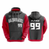 4911 UNISEX FLEECE HOODY RAZORBACKS-1