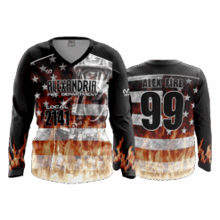 4894 WOMENS V NECK LONGSLEEVE ALEXANDRIA-FIRE