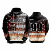 4894 UNISEX FLEECE HOODY ALEXANDRIA-FIRE