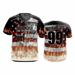4894 MENS SPORT V NECK ALEXANDRIA-FIRE
