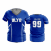4931 WOMENS V NECK BLUE-LION-BASKETBALL