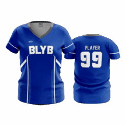 4931 WOMENS V NECK BLUE-LION-BASKETBALL