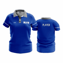 4931 WOMENS POLO BLUE-LION-BASKETBALL