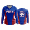 4925 WOMENS V NECK LONGSLEEVE WHEELING-PARK-PATRIOTS