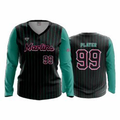 4930 WOMENS V NECK LONGSLEEVE MIDWEST-MARLINS-1