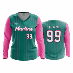 4930 WOMENS V NECK LONGSLEEVE MIDWEST-MARLINS-2