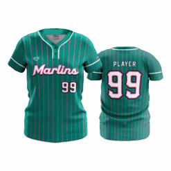 4930 WOMENS 2-BUTTON SCOOP NECK LYCRA MESH MIDWEST-MARLINS-2
