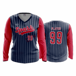 4929 WOMENS V NECK LONGSLEEVE WV-SPARK-1