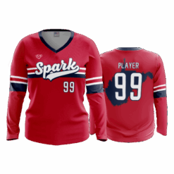 4929 WOMENS V NECK LONGSLEEVE WV-SPARK-2
