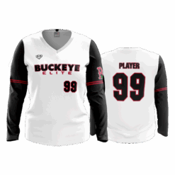 4938 WOMENS V NECK LONGSLEEVE BUCKEYE-ELITE-TRAD-2