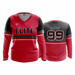 4938 WOMENS V NECK LONGSLEEVE BUCKEYE-ELITE-TRAD2-2
