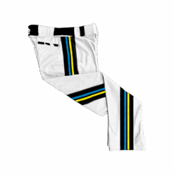 1484 MENS BALLPARK WHITE BRAID PANTS POLY907-2