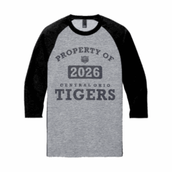 4937 DISTRICT ¾ RAGLAN SLEEVE CO-TIGERS-FR