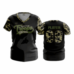 USSSA SALUTE TO THE TROOPS BLACK CAMO – WOMENS JERSEY PACKAGE